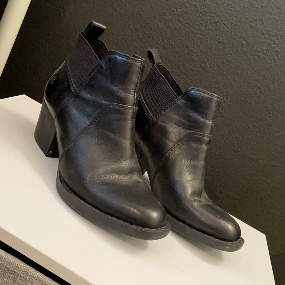 Born ankle black boots